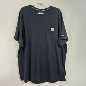Carhartt Men's Force Pocket Short Sleeve T-shirt In Black - Size 2XL